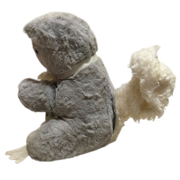 Vtg Knickerbocker Animals Of Distinction Gray Squirrel Plush Toy Posable Tail - Picture 8 of 15